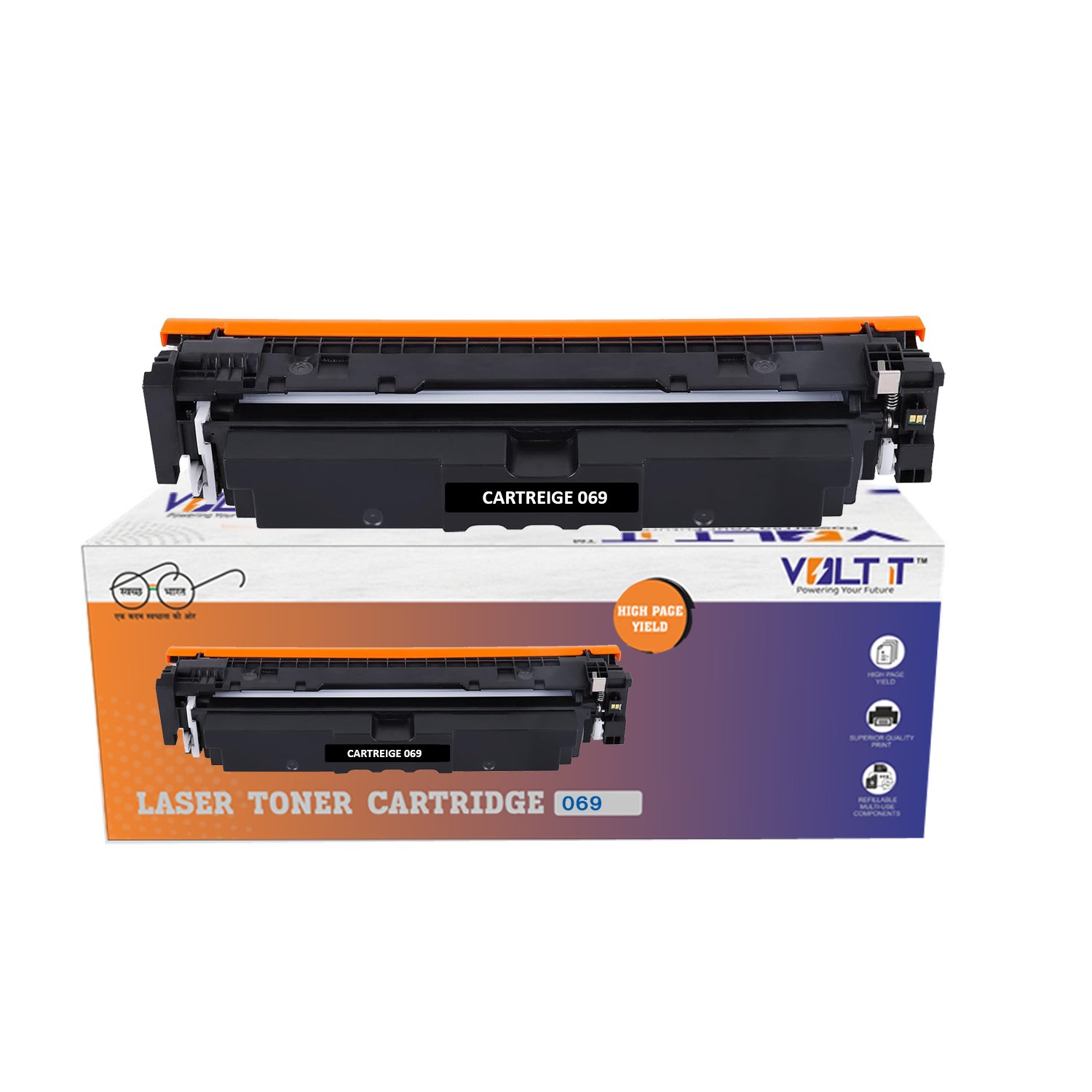 VOLT IT 069 BLACK COMPATIBLE LASER TONER CARTRIDGE WITH CHIP