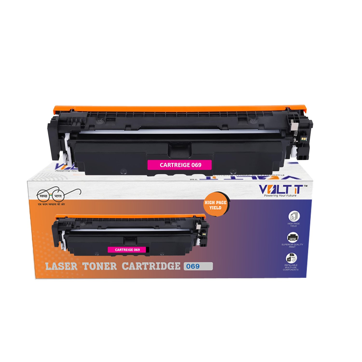 VOLT IT 069 MAGENTA COLOUR COMPATIBLE LASER TONER CARTRIDGE WITH CHIP