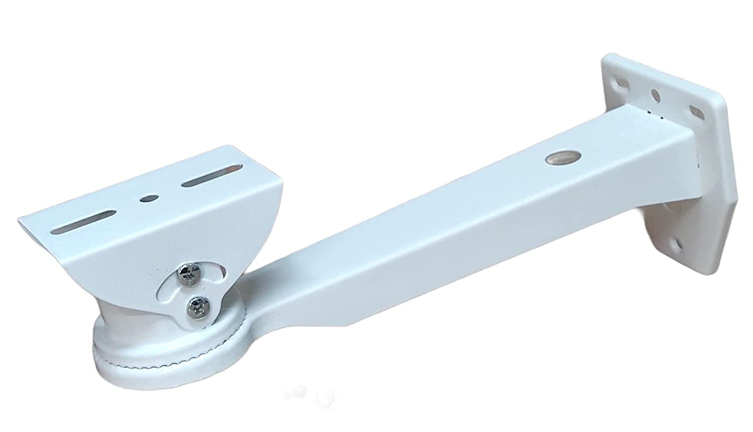 CCTV WALL MOUNT STAND ( METAL) 10 Inch ( 25cm)- Heavy Duty Metal for Bullet & Box Camera, 90° Viewing Area, Indoor and Outdoor Use, White