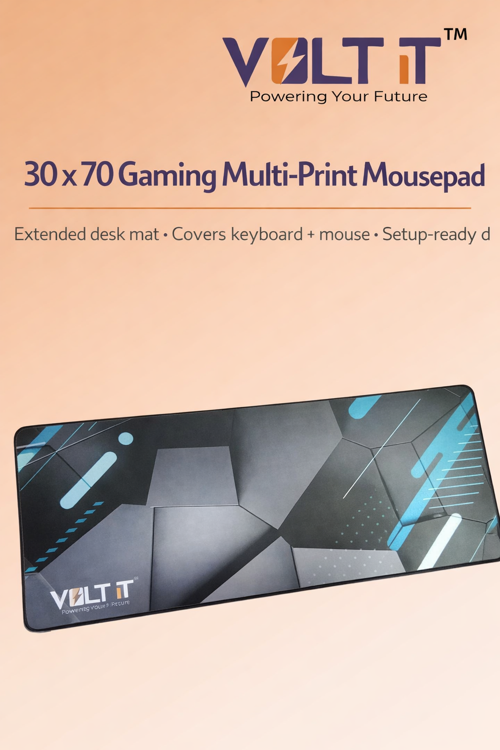 VOLT IT 30×70 GAMING MULTI-PRINT MOUSEPAD